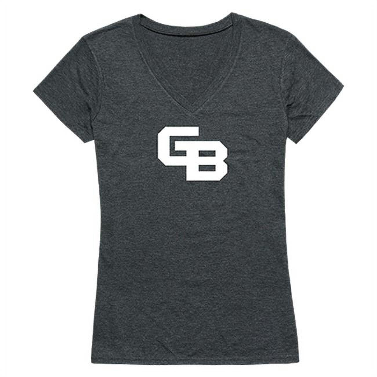 FinalFan University Of Wisconsin-Green Bay Women Cinder T-Shirt Heather Charcoal - 2XL