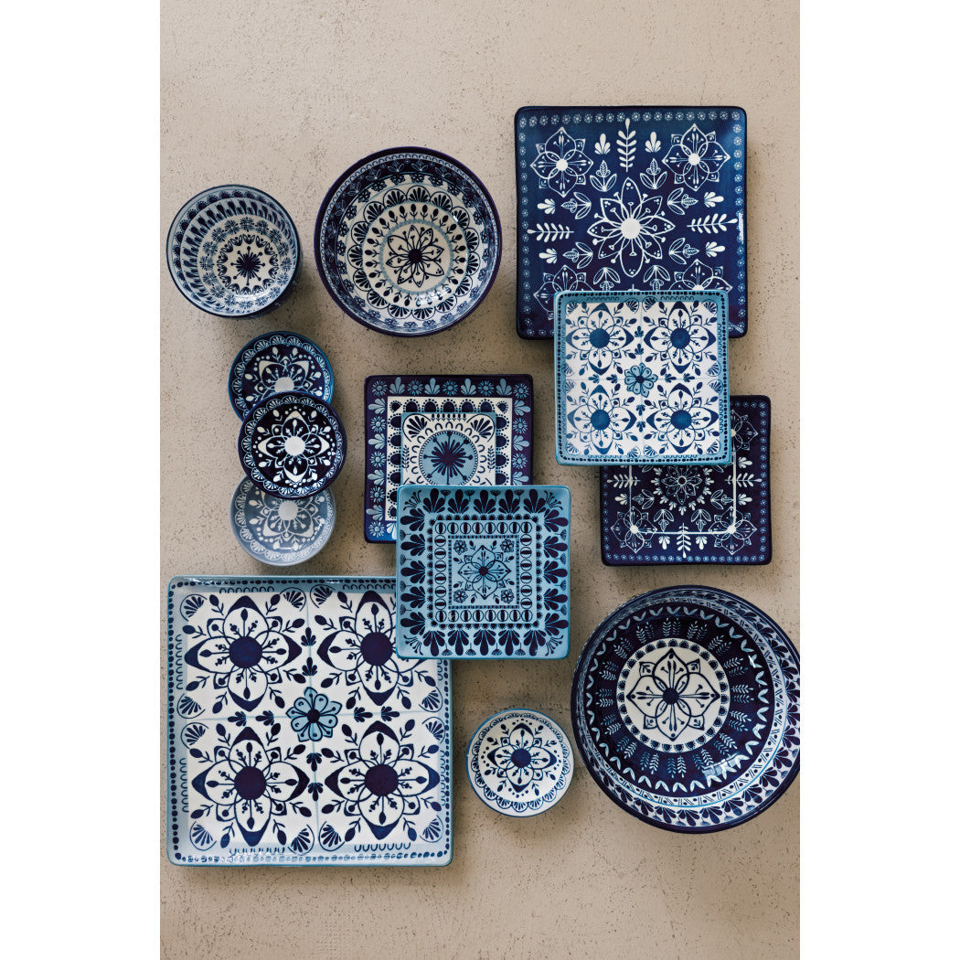 Set of 6 Porto Stamped Plate 8 inch