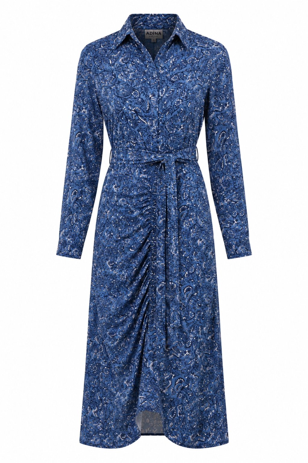 Megan Dress- Blue Paisley
