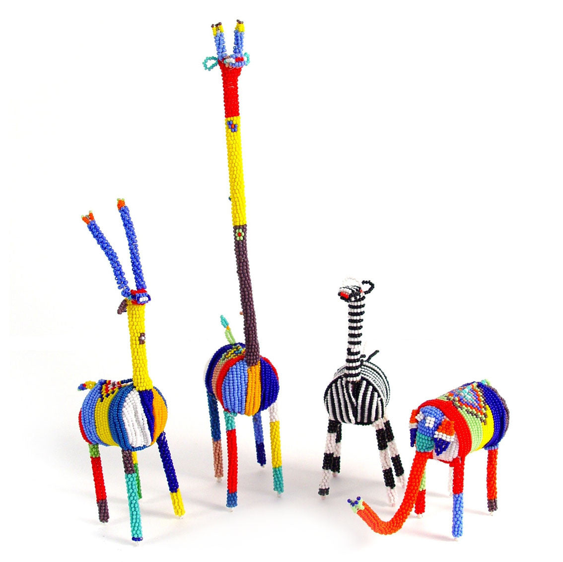 Small Beaded Giraffe - Multicolor