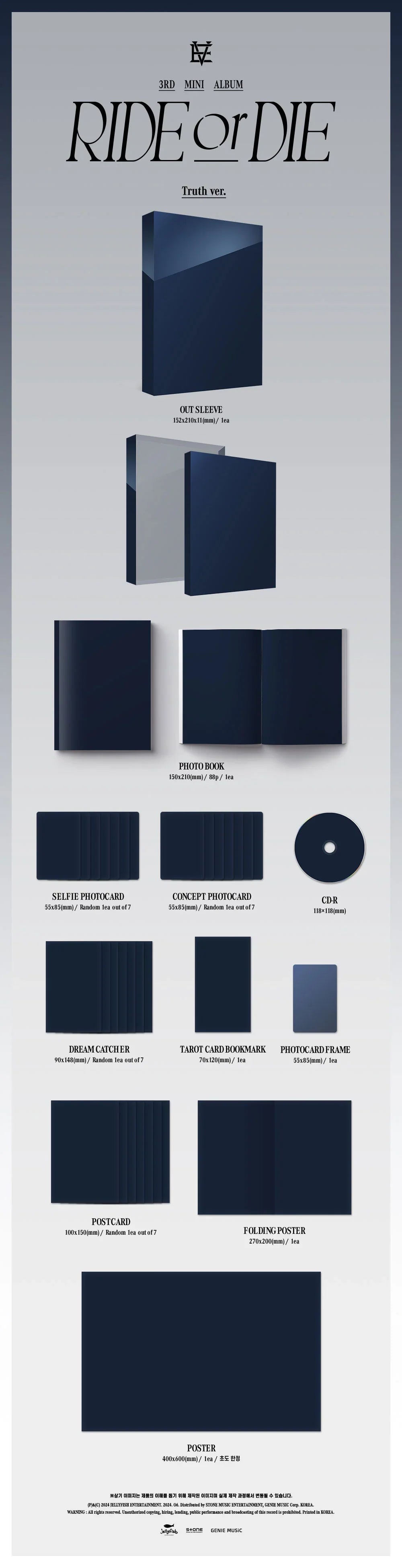 Evnne 3rd Mini Album - Ride Or Die (Photobook Set)