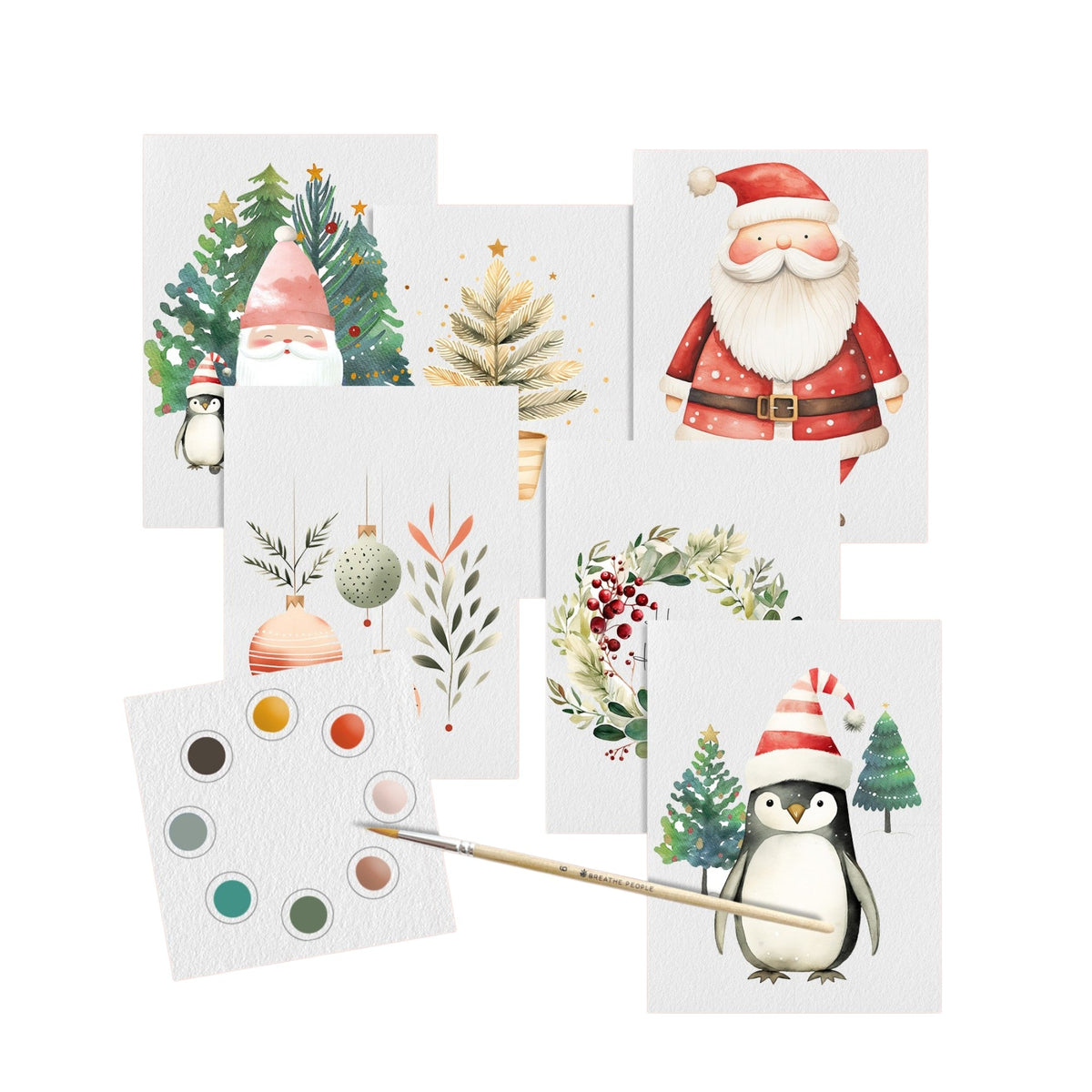 Holiday Collection: All-in-One Watercolor Art Prints + Postcards