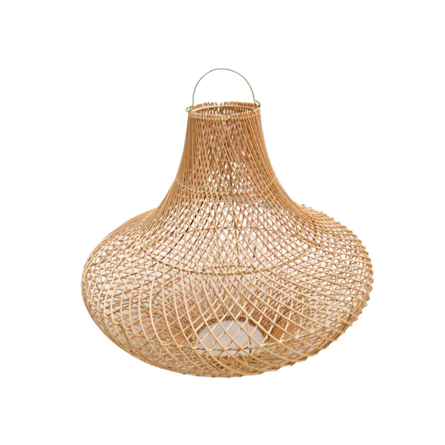 Freya X-Large Bell shape Rattan Pendant Light fitting