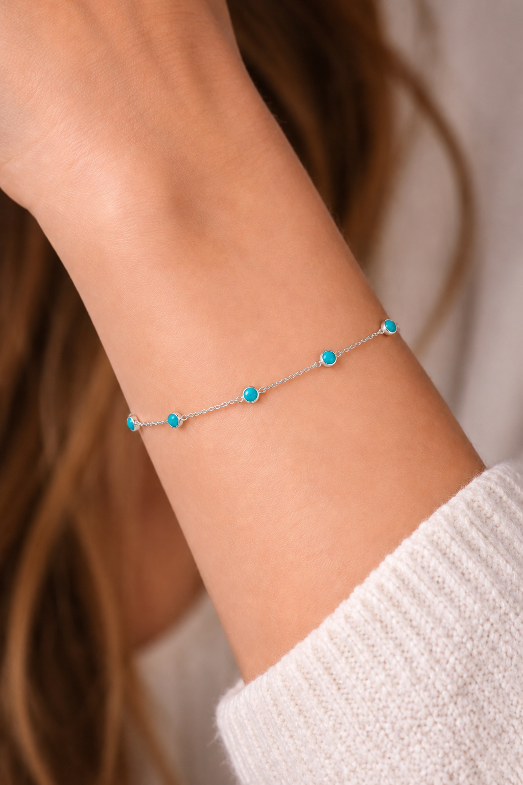 December Birthstone Turquoise Bracelet