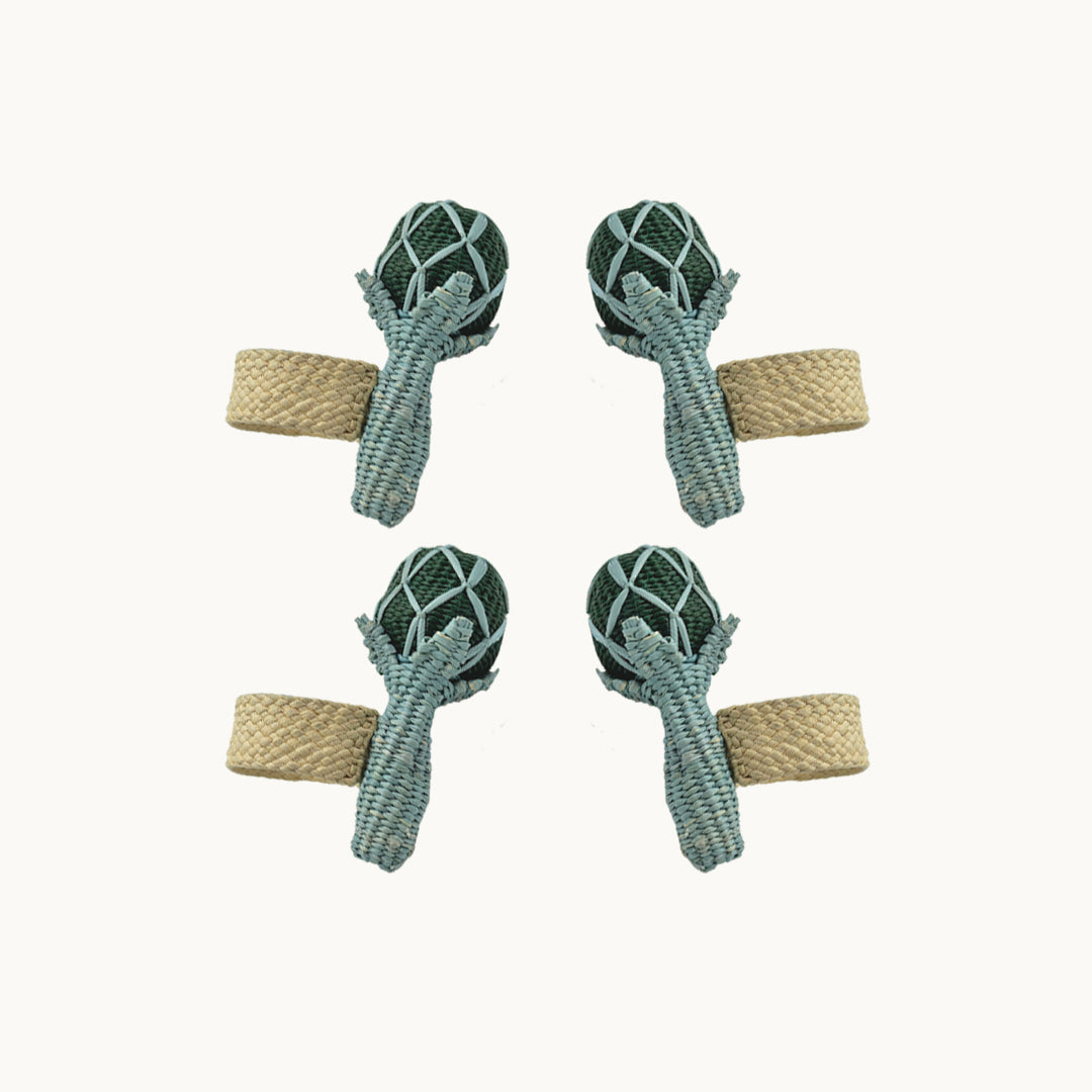 S/4 Artichoke Napkin Rings
