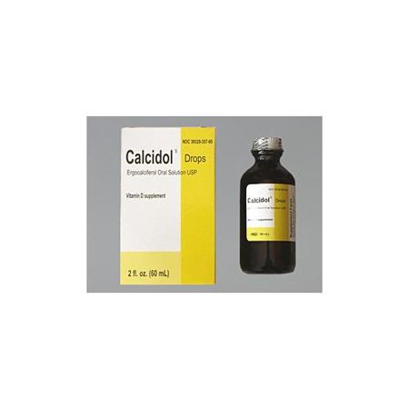 Calcidol Drops Oral Vitamin D Supplement - 2 Oz
