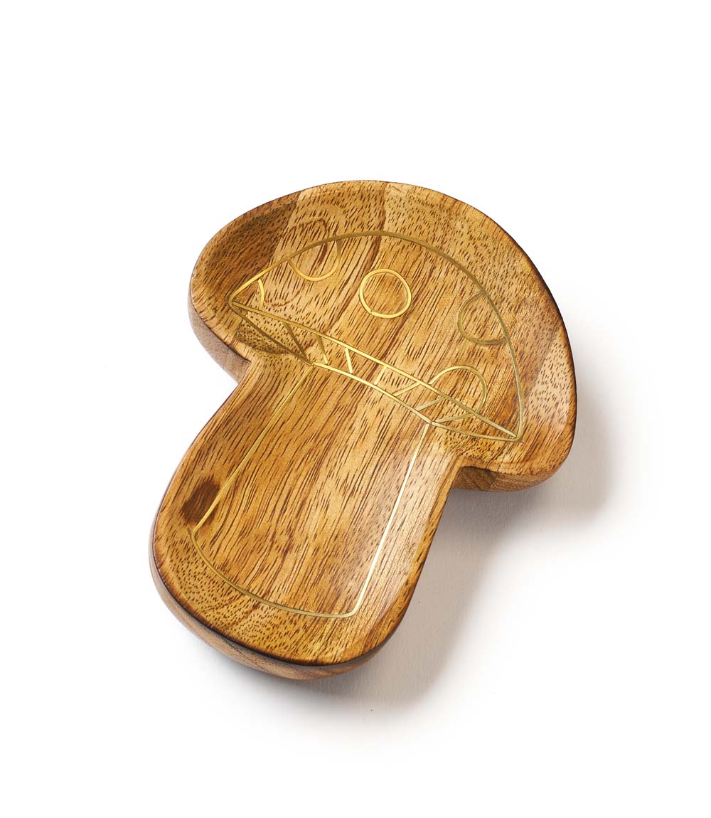 Drishti Mushroom Trinket Dish - Brass inlay - Osadia Concept Store
