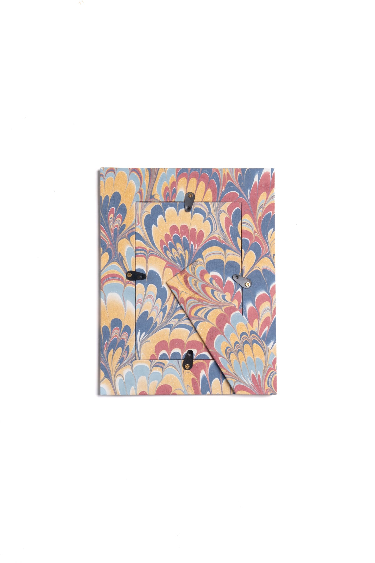 Hand-Marbled Picture Frame in Venetian Swirl, 4x6