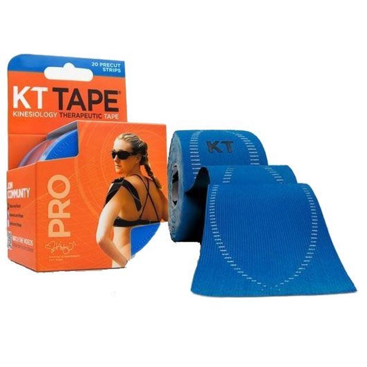 KT Tape Pro Synthetic Sonic Blue Strips 10