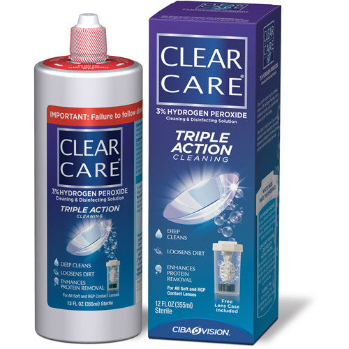 Clear Care Triple Action Cleaning And Disinfecting Solution