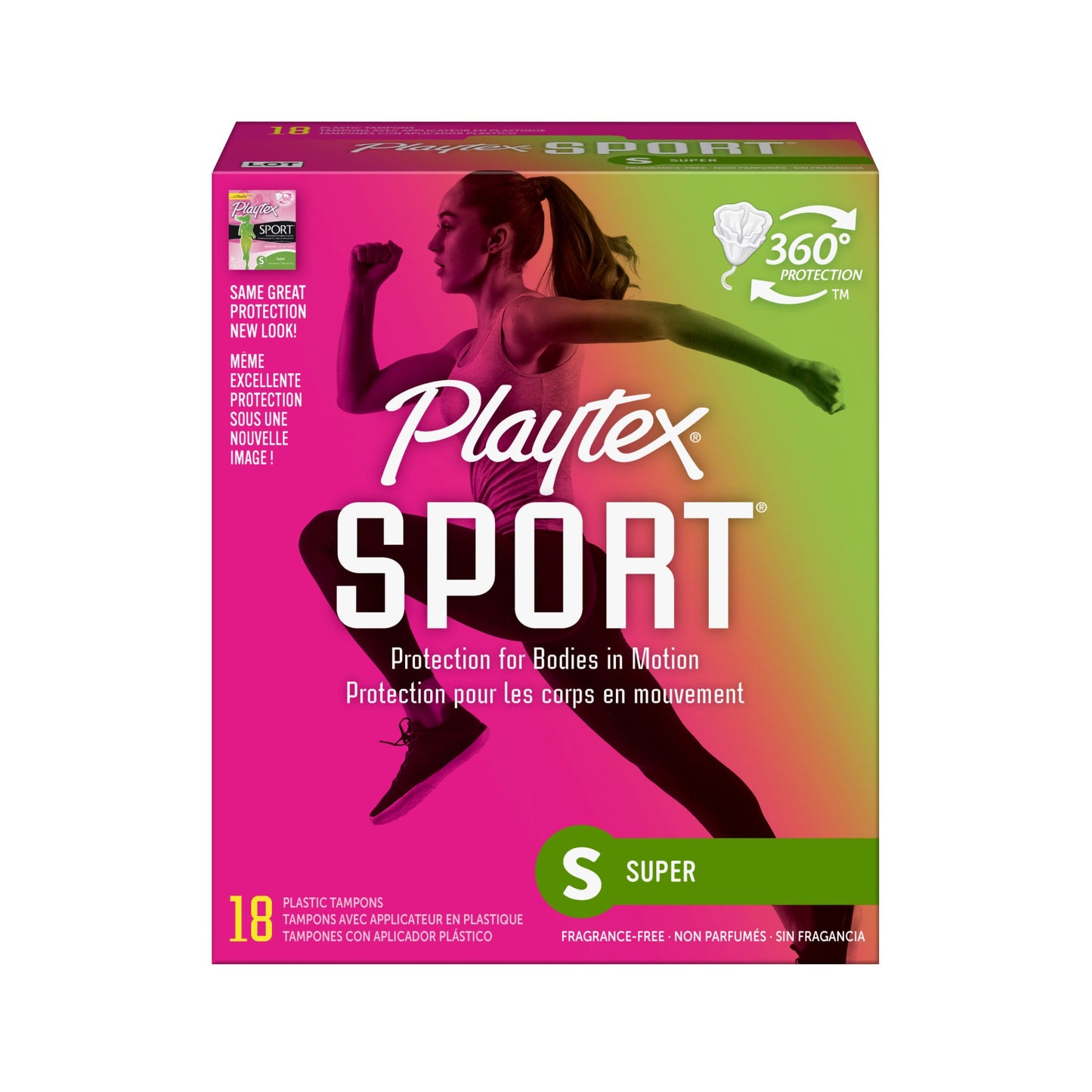 Playtex Sport Tampons, Plastic, Super Absorbency, Unscented