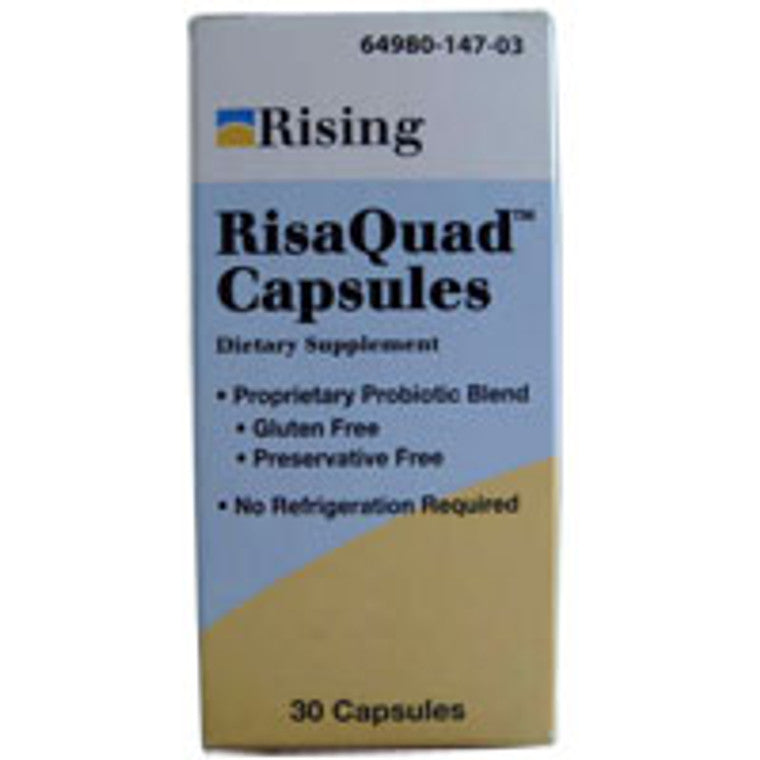 Risaquad Capsules, Probiotic Dietary Supplement 30 Ea