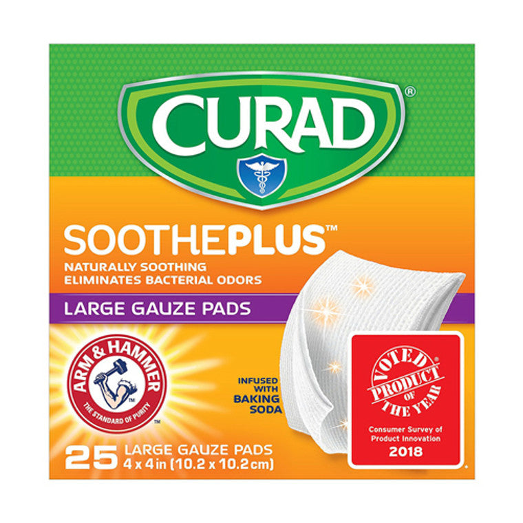 Curad Sootheplus Large Gauze Pads