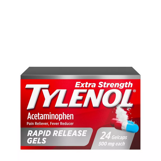 Tylenol Extra Strength 500 Mg Acetaminophen Rapid Release Gels