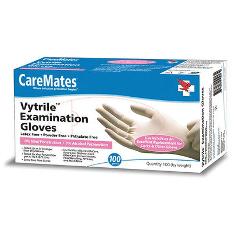 Caremates Vytrile Powder Free Examination Gloves X- Large