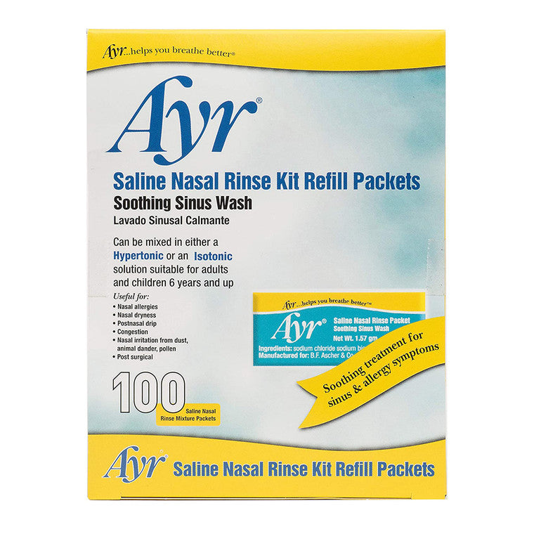 Ayr Saline Nasal Rinse Kit Refill Packets