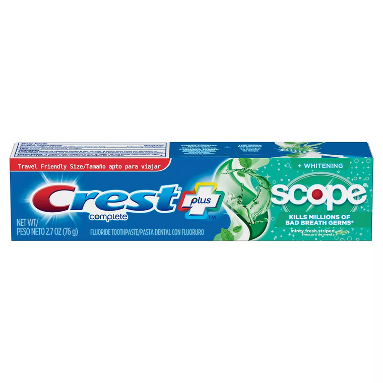 Crest Complete Plus Scope Whitening Fluoride Toothpaste Minty Fresh