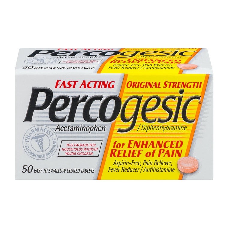 Percogesic Pain Reliever Tablets Original Strength