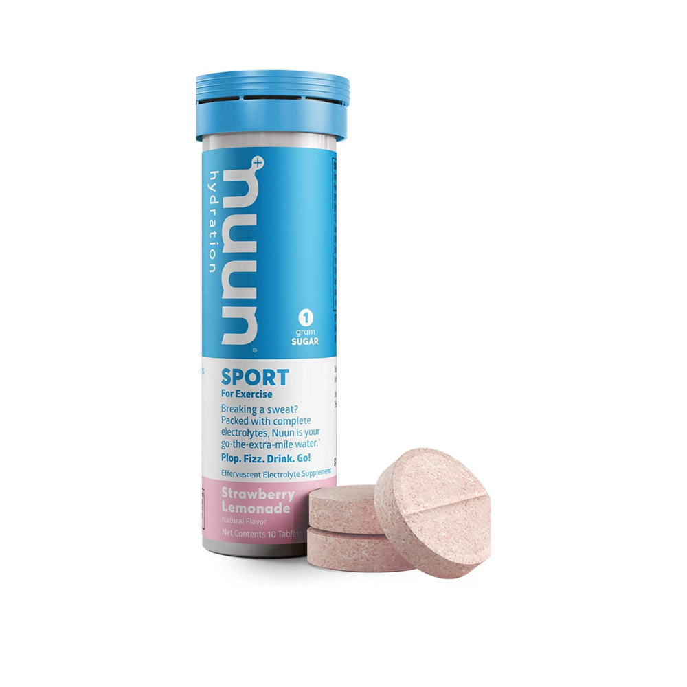 Nuun Sport Hydration, Strawberry Lemonade Flavored, Effervescent Electrolyte Drink Tablets