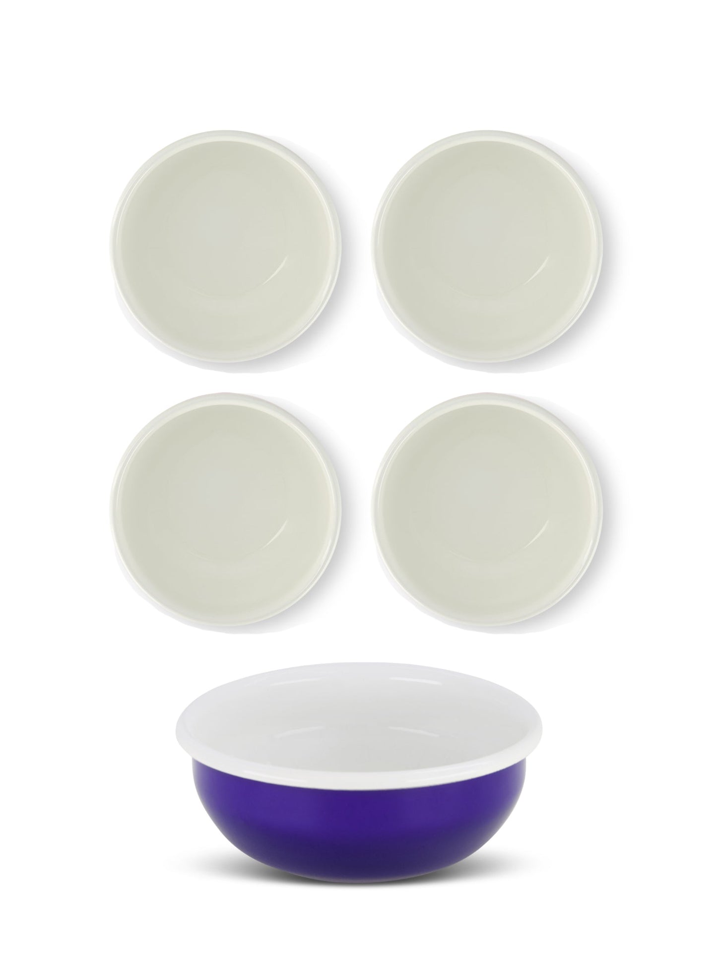 S/4 Enamel Cereal Bowl - Two Tone