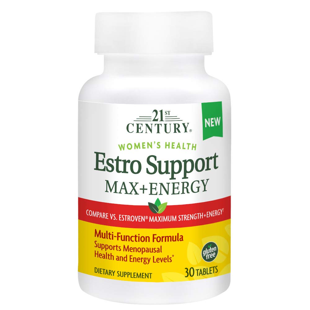 21st Century Estro Support Max + Energy, 30 Tabs