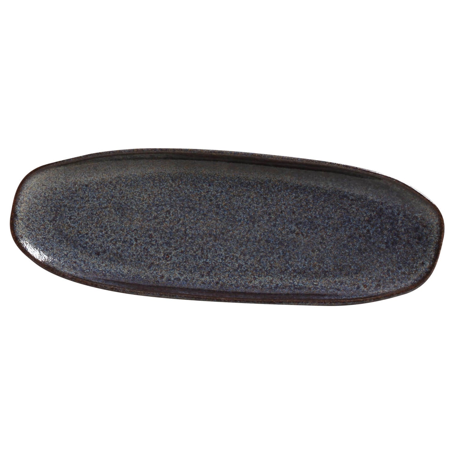 Shallow Organic Oval Platter Large Set of 4