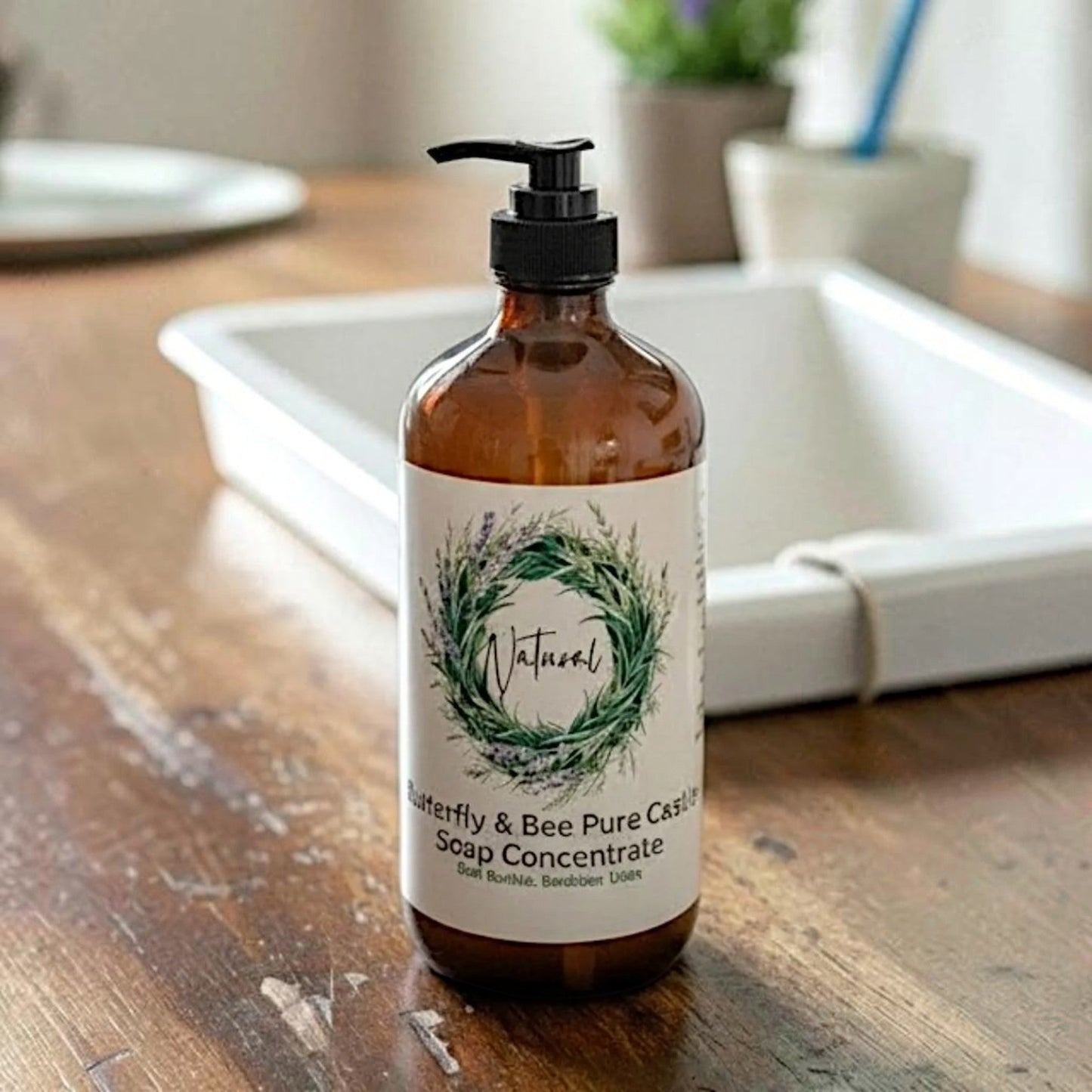 Pure Liquid Organic Castile Soap Natural Multi Purpose Cleaner Soap