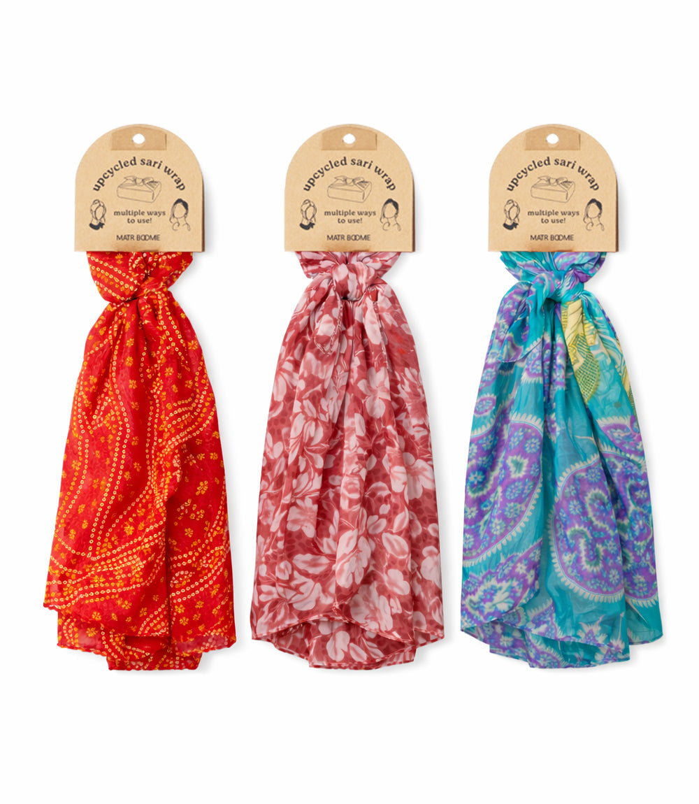 Upcycled Sari Multi-purpose Wrap - Osadia Concept Store