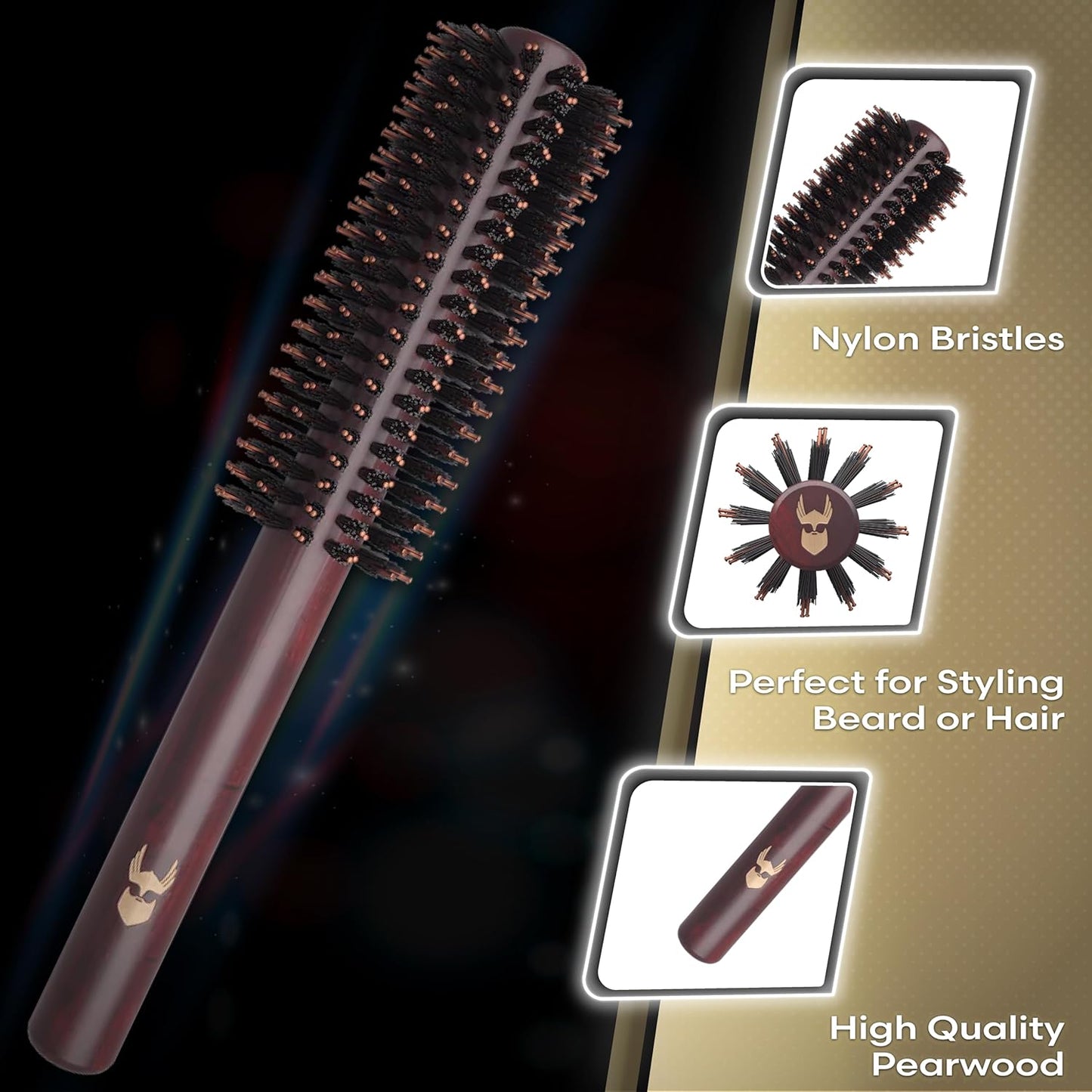 Viking Roller Beard Brush