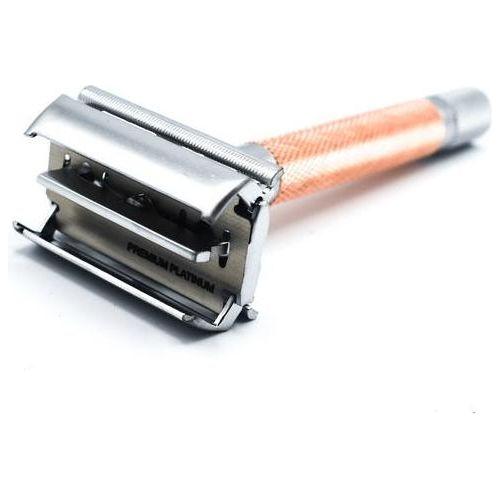Parker 74R RG Rose Gold & Satin Chrome Heavyweight Butterfly Open Safety Razor