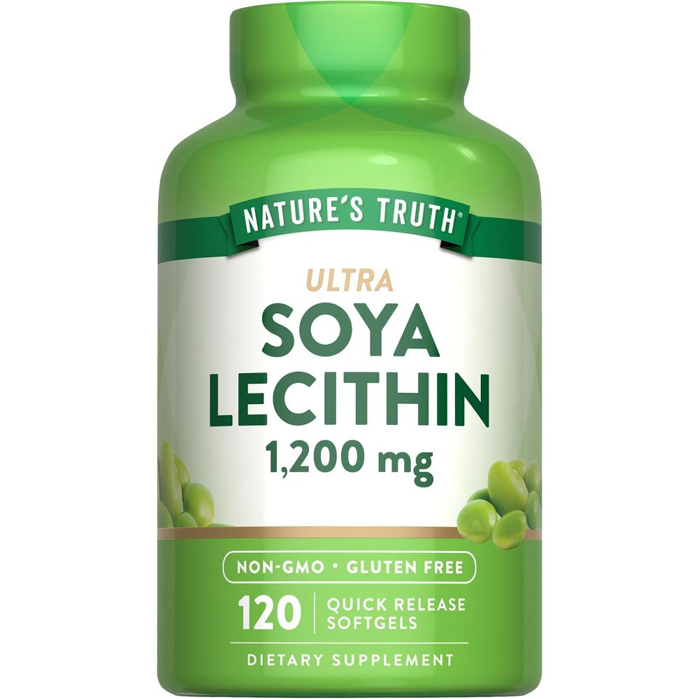 Nature's Truth Ultra Soya Lecithin, 1,200 Mg, 120 Quick Release Softgels - Osadia Concept Store