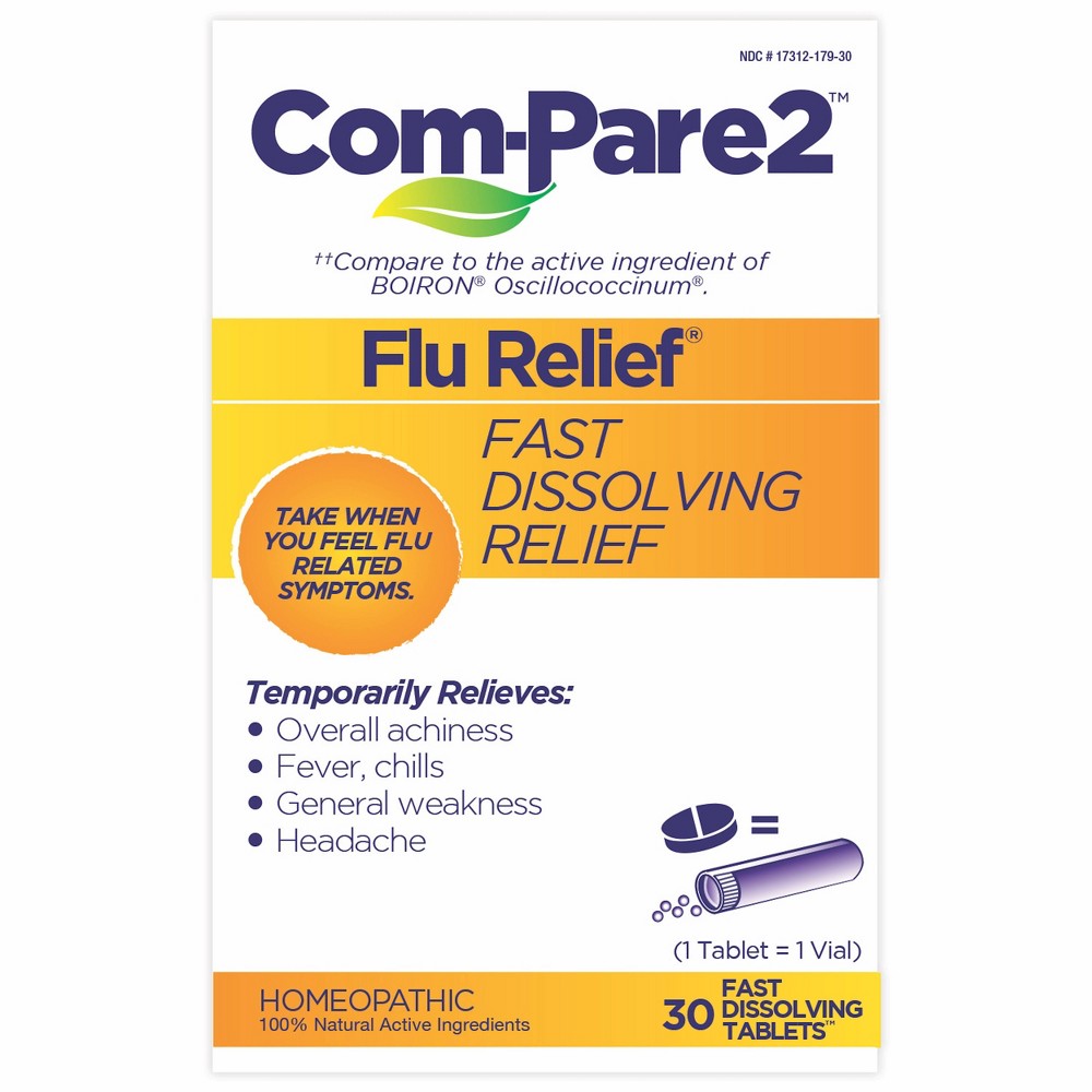 Com-Pare2 Flu Relief Dissolve Tablets - 30ct