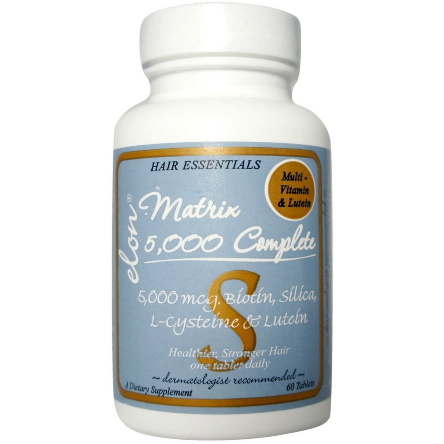 Elon Matriz De 5000 Completa Suplemento De Biotina Para El Crecimiento Del Cabello Con Multivitamínico