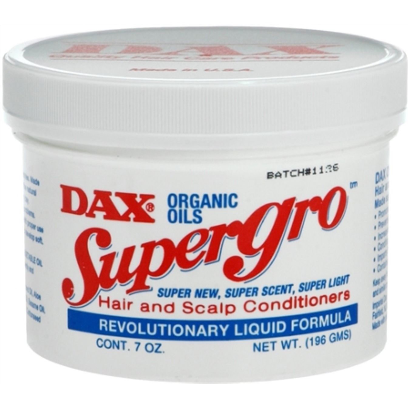 DAX Super Gro Hair And Scalp Conditioner 7 Oz
