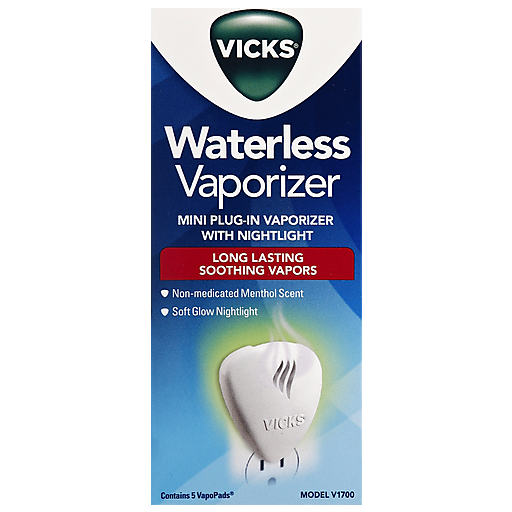 Vicks Soothing Vapors Plug-In Waterless Vaporizer & Nightlight Menthol Scent