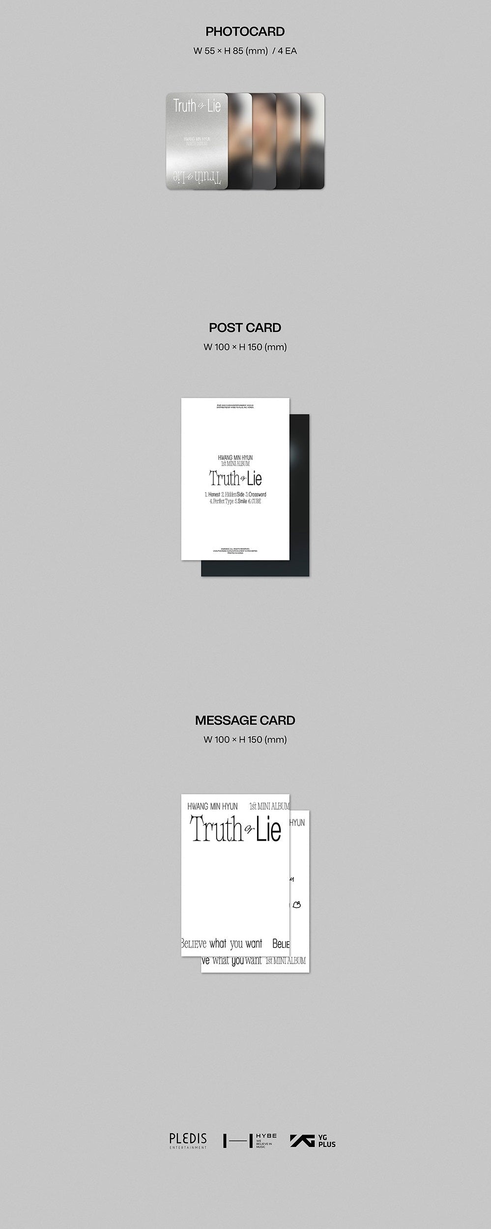 Hwang Min Hyun 1st Mini Album - Truth Or Lie (Deluxe Version)