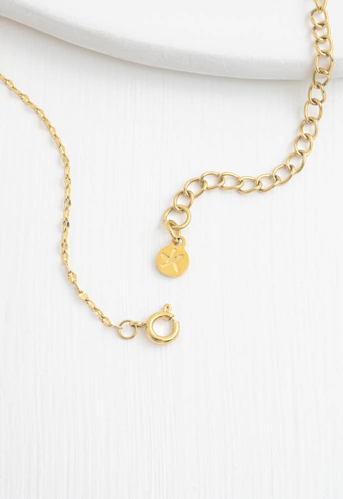 Annie Gold Pearl Necklace