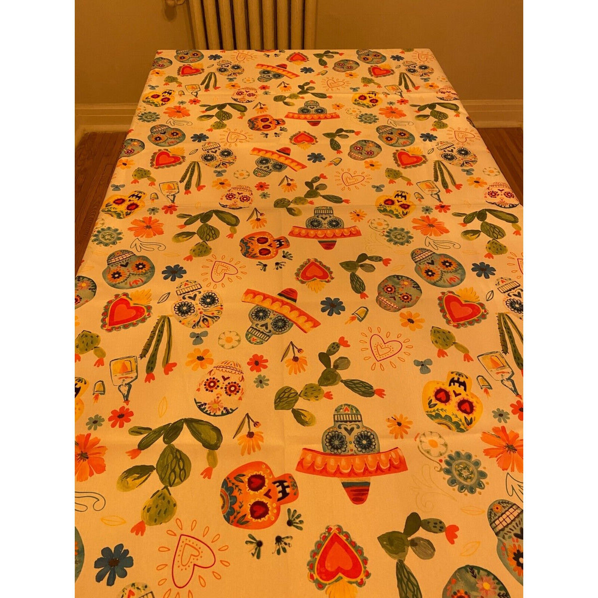 Osadia Handmade Dia de Muertos White Tablecloth - Osadia Concept Store
