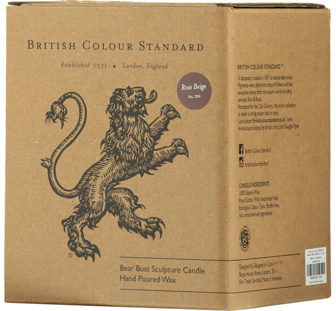 Saxe Blue Bear Head Candle