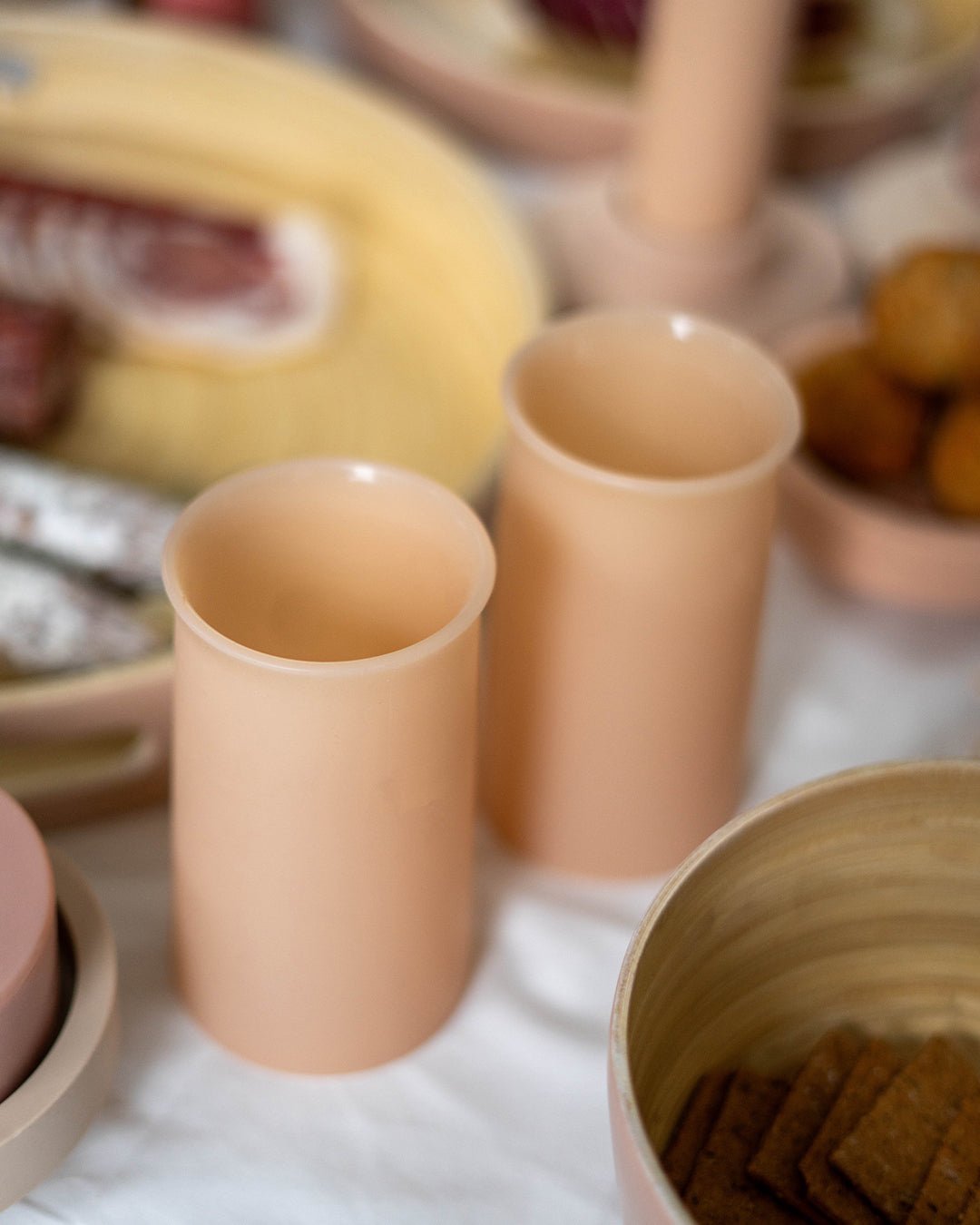 wheat + oat | stegg | silicone unbreakable highball glasses
