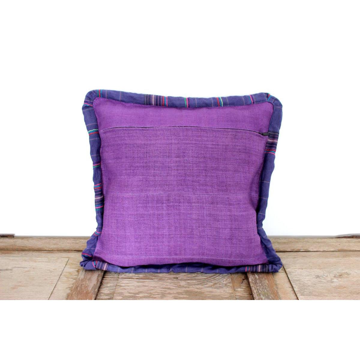 Applique Vintage Flower Handmade Cushion - Thailand