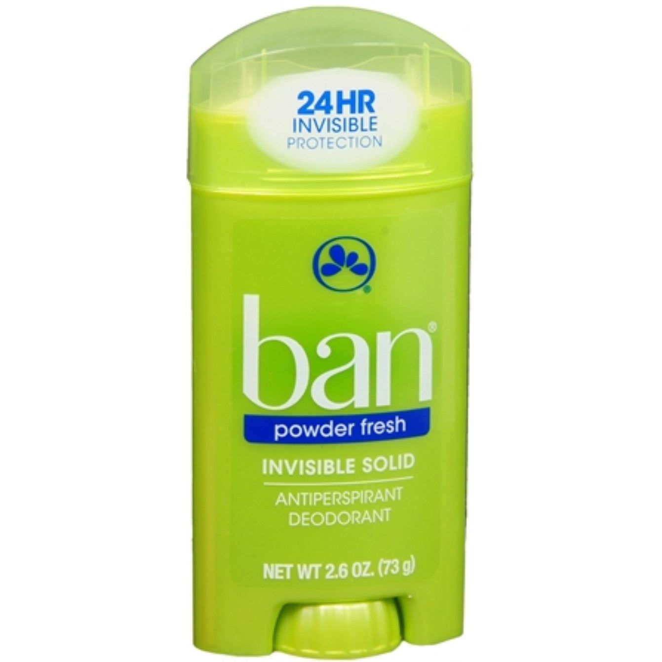 Ban Powder Fresh Invisible Solid Antiperspirant Deodorant, 2.6 Oz
