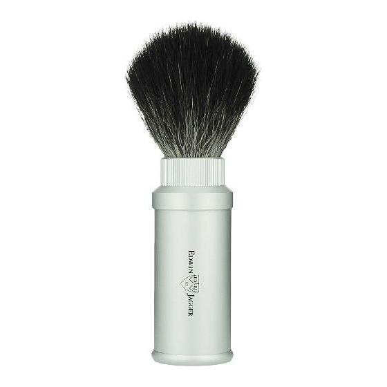 Edwin Jagger Synthetic Travel Shaving Brush Silver 21M530