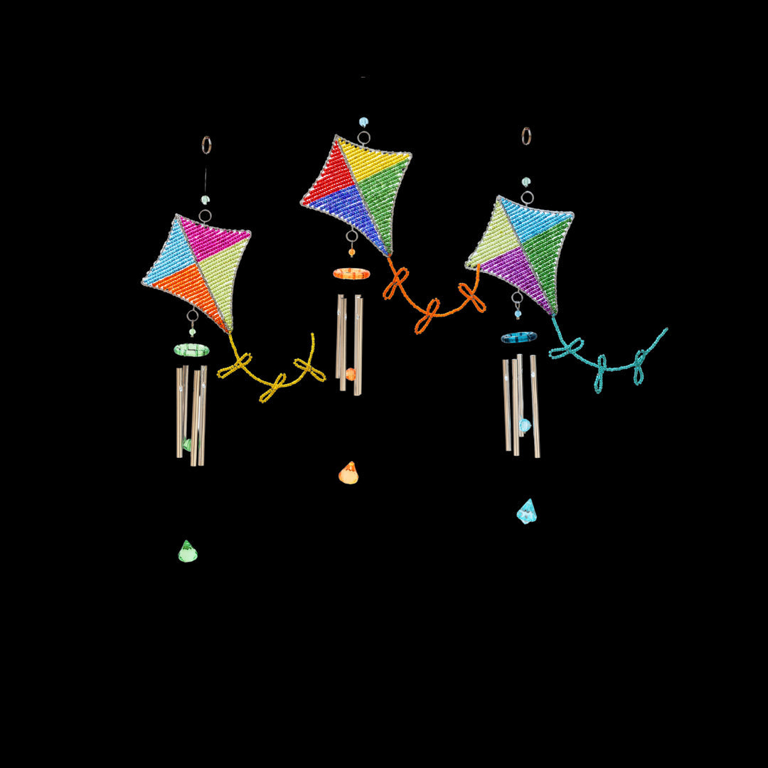 Kite Wind Chime, Sm Asst (Set of 3)