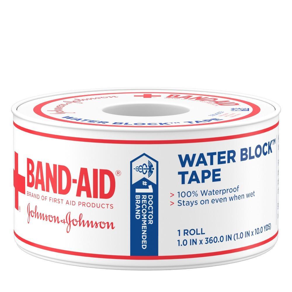 Band-Aid Brand First Water Block Waterproof Adhesive Tape Roll