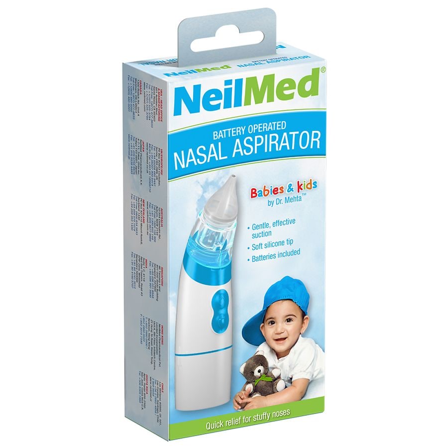 NeilMed Battery Operated Nasal Aspirator For Babies And Kids