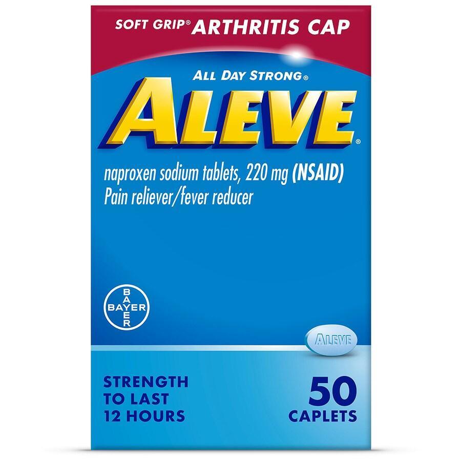 Aleve Soft Grip Arthritis Cap Caplets, Pain Reliever
