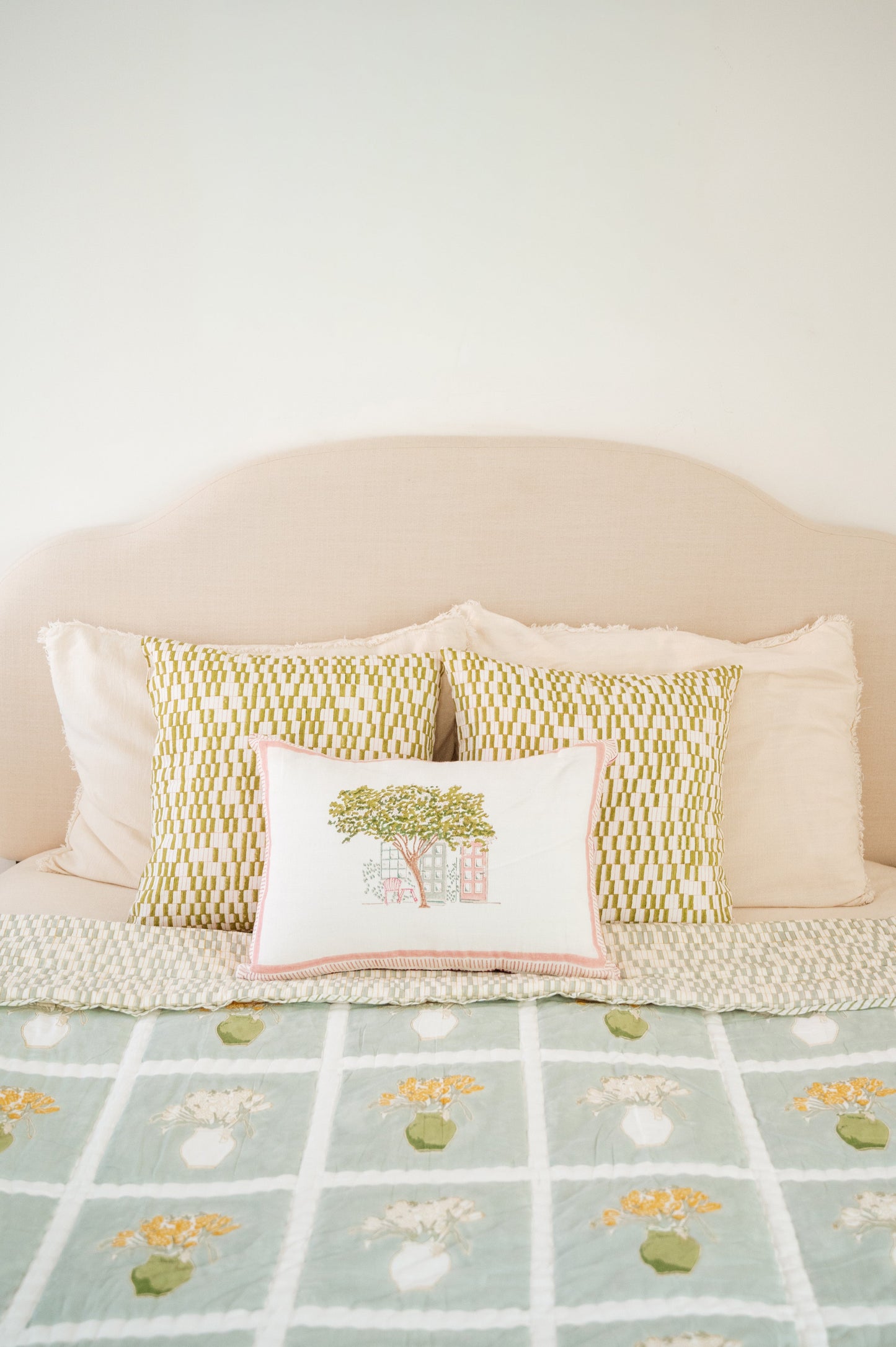 The Quite Corner - Hand Block Printed Cushion Cover