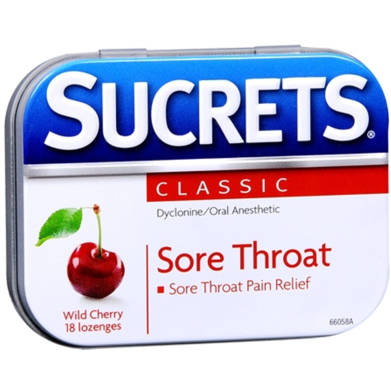 Sucrets Sore Throat, Classic, Lozenges, Wild Cherry