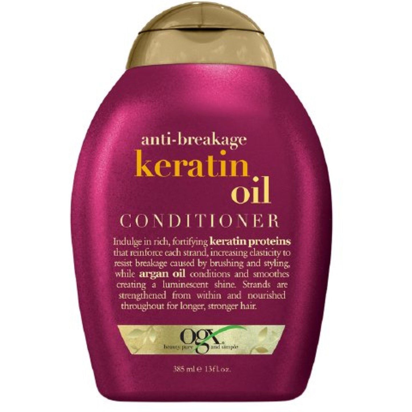 OGX Anti-Breakage Keratin Oil Conditioner For Dry, Damaged Hair - Anti-Frizz - 13 Fl Oz